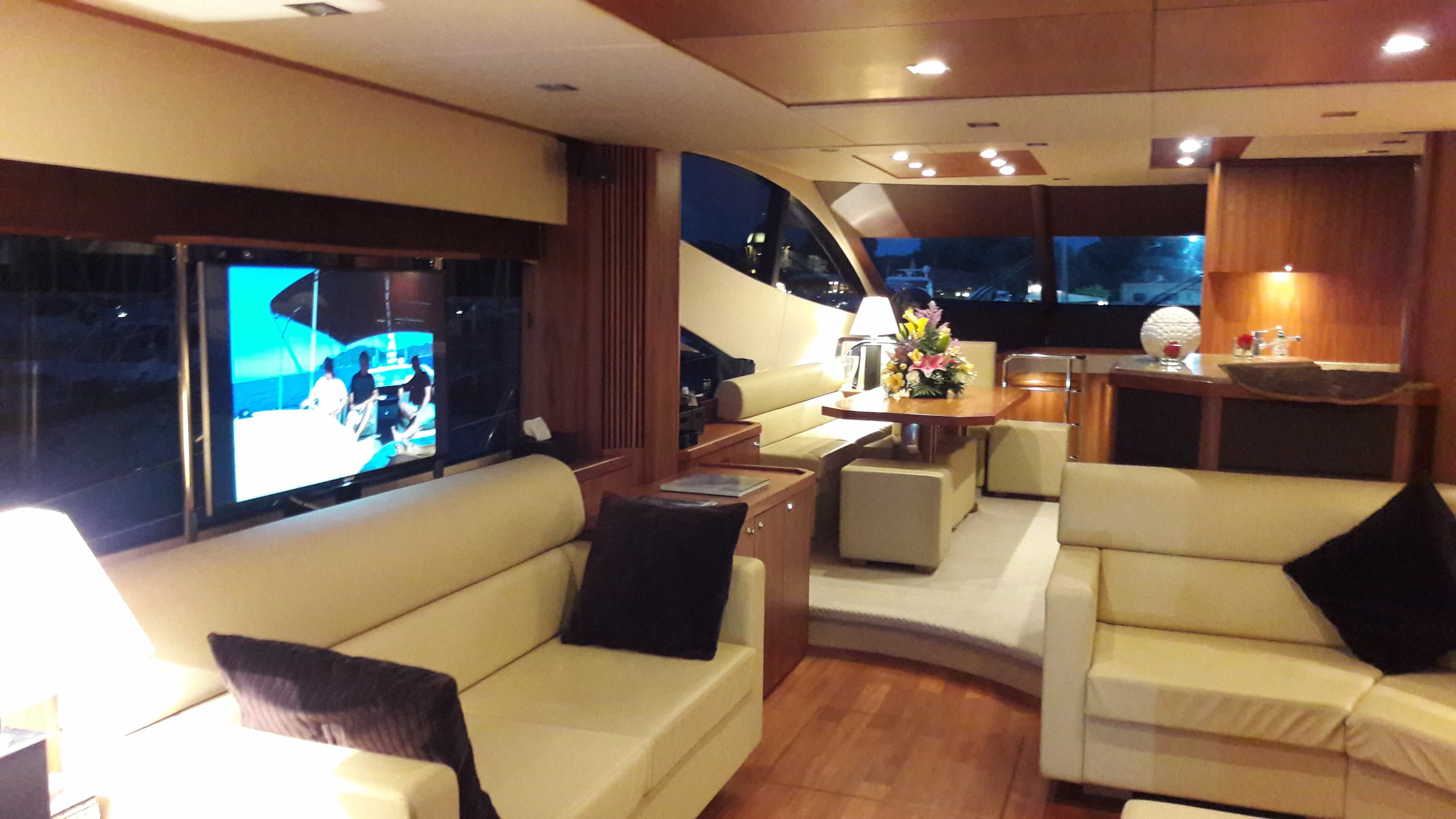 Living Room Inside a Yacht